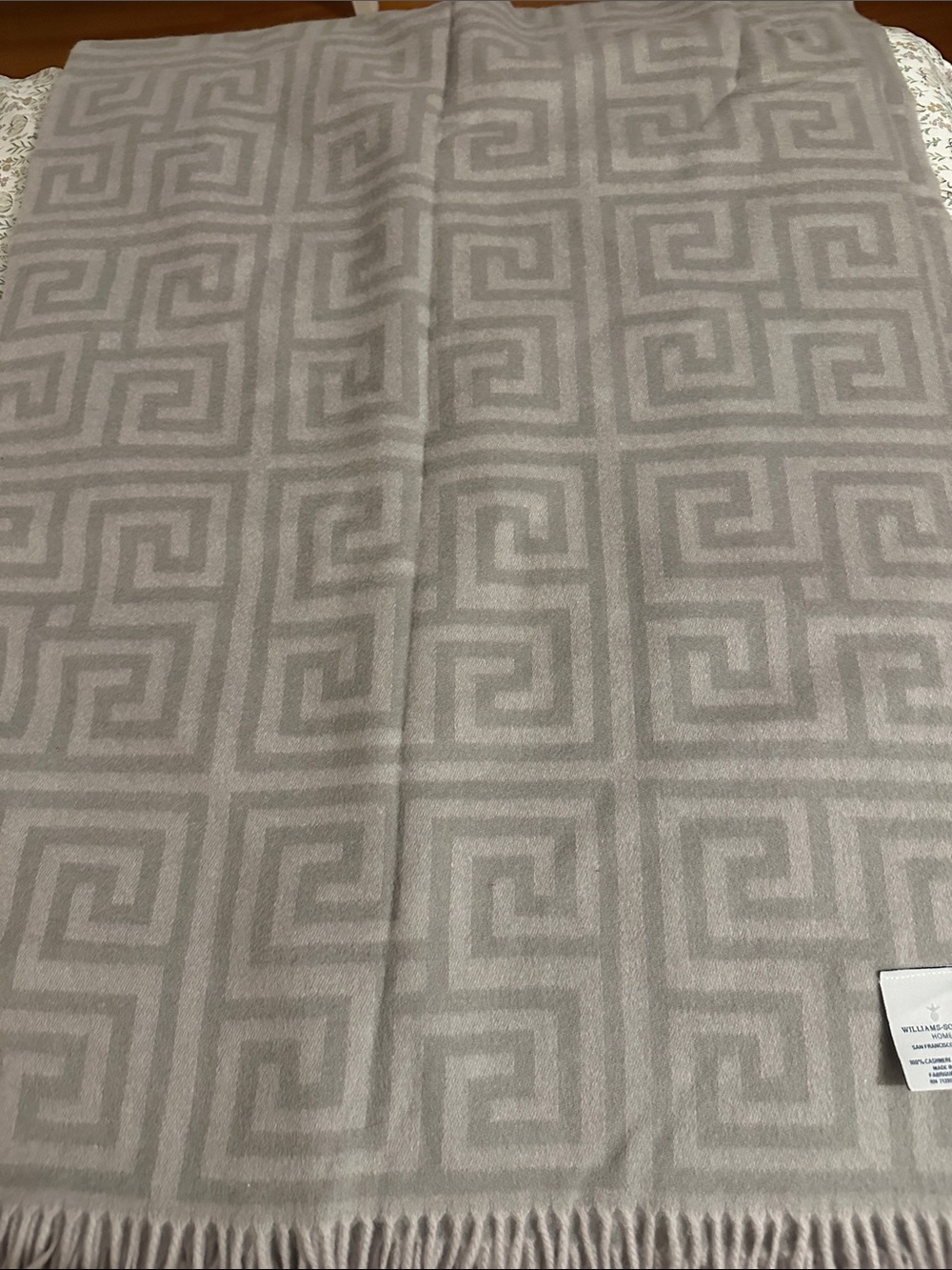 Williams Sonoma cashmere Throw